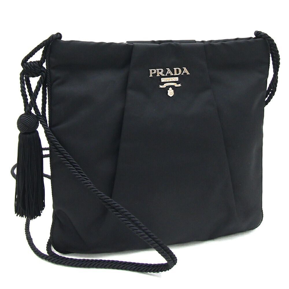 Prada black Tessuto Nylon Crossbody Shoulder Bag